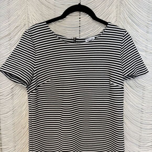 Splendid Black White Striped Shift Dress Size Small - Picture 6 of 12